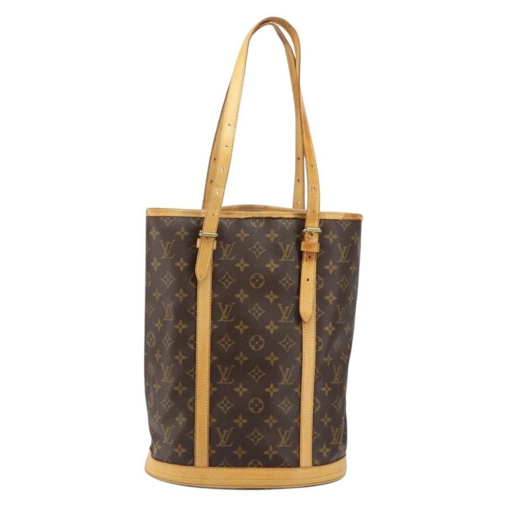 Authentic LOUIS VUITTON Monogram Bucket GM Shoulder Bag M42236 LV - Picture 5 of 16